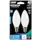 Feit Electric Feit Enhance B10 E12 (Candelabra) Filament LED Bulb Daylight 40 Watt Equivalence 2 pk BPCTF40950CAFL2 - alternate 1